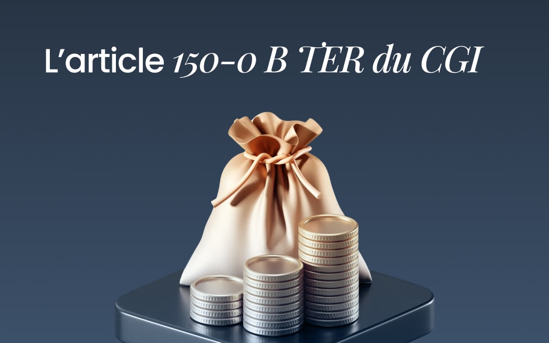 L’article 150-0 B TER du CGI